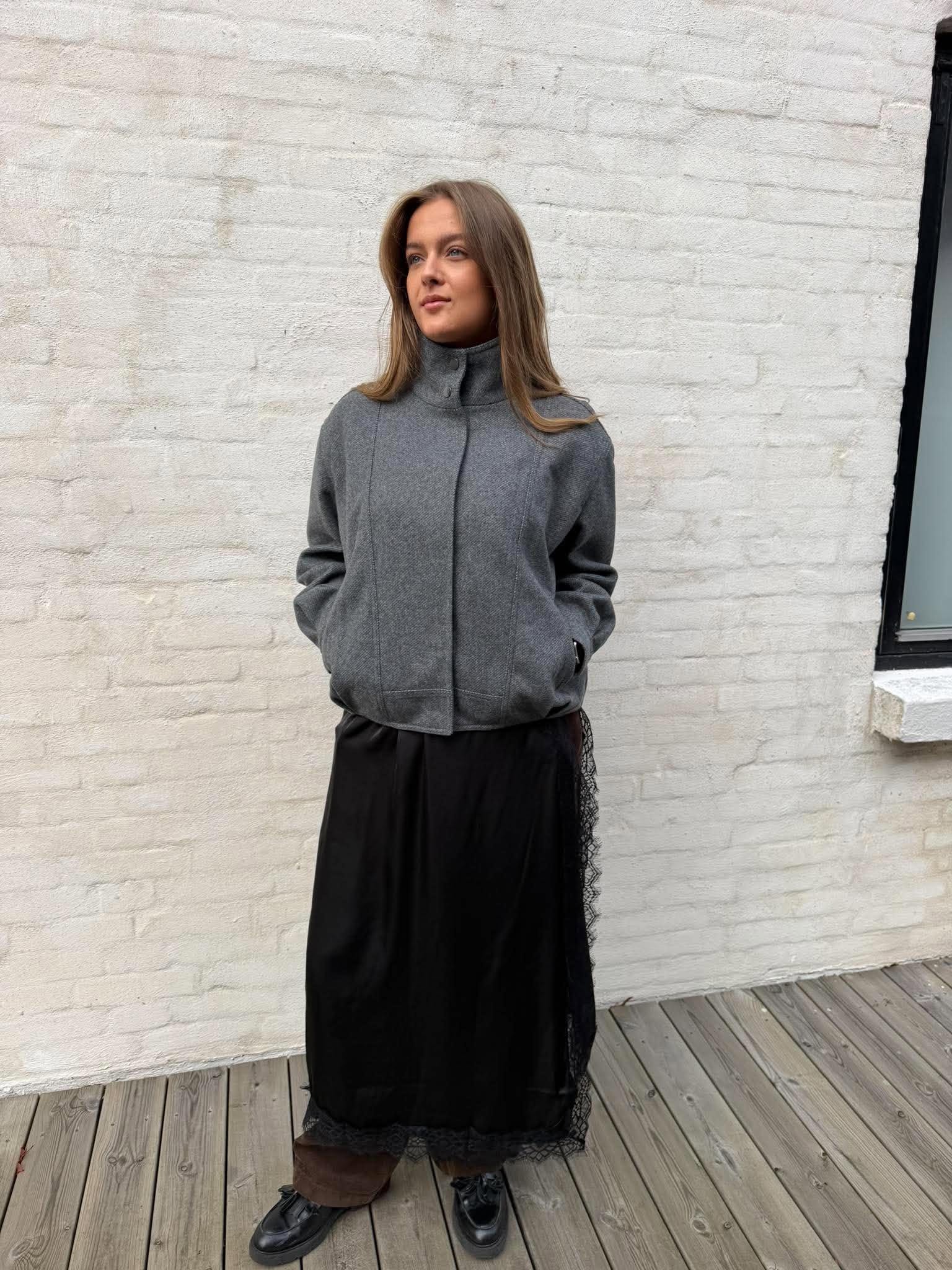 ONLASTA Jacket - Dark Grey Melange